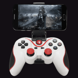 Terios T3 gamepad Wireless Bluetooth game controller Android system, IOS and PC Joystick- White