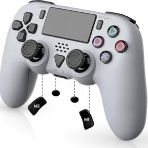 CHASDI V3 Wireless Controller Compatible with PS5, Dual Vibration, Motion Control, Turbo & Macro Definition, Programmable Back Buttons, USB-C Charging, Gamepad Compatible with Windows PC/PS5